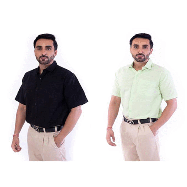 Half Sleeves Formal Shirt's Combo (Pack of 2)