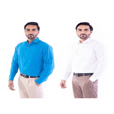 Men's Cotton Blend Shirt (Set of 2)