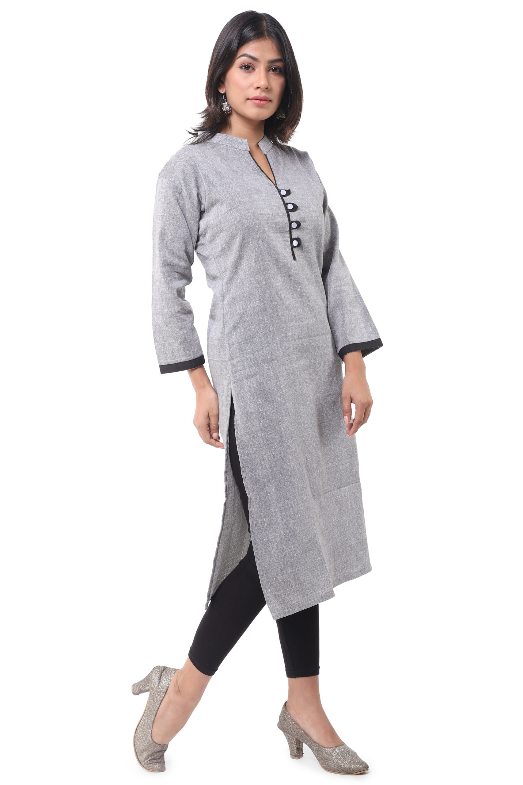 Grey Black Kurti - Image 2