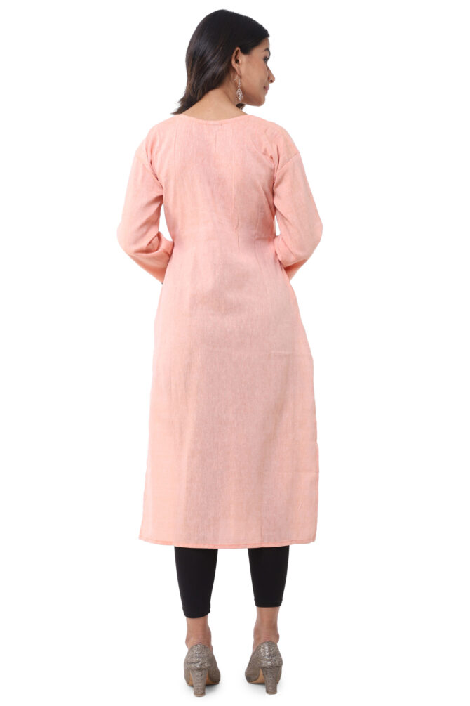 Peach Black Kurti - Image 3