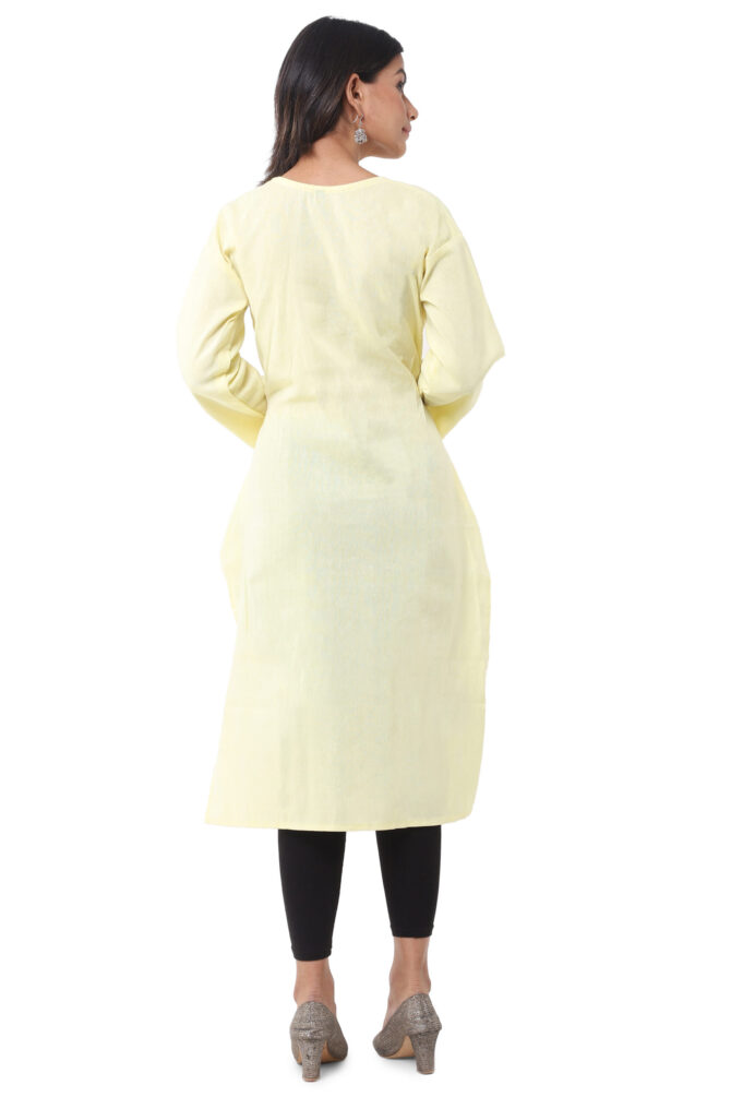 Light Yellow Kurti - Image 2