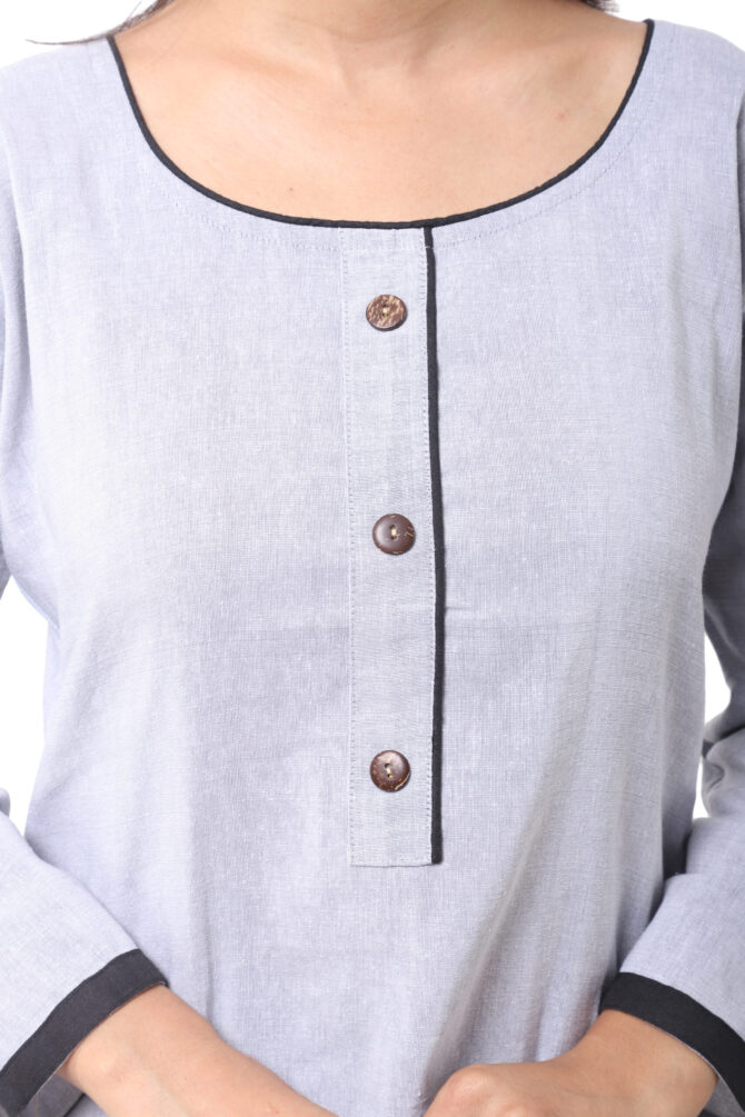 Light Grey Kurti - Image 4