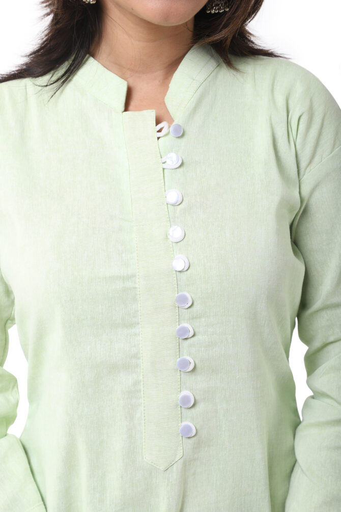 Parrot Color Kurti - Image 3
