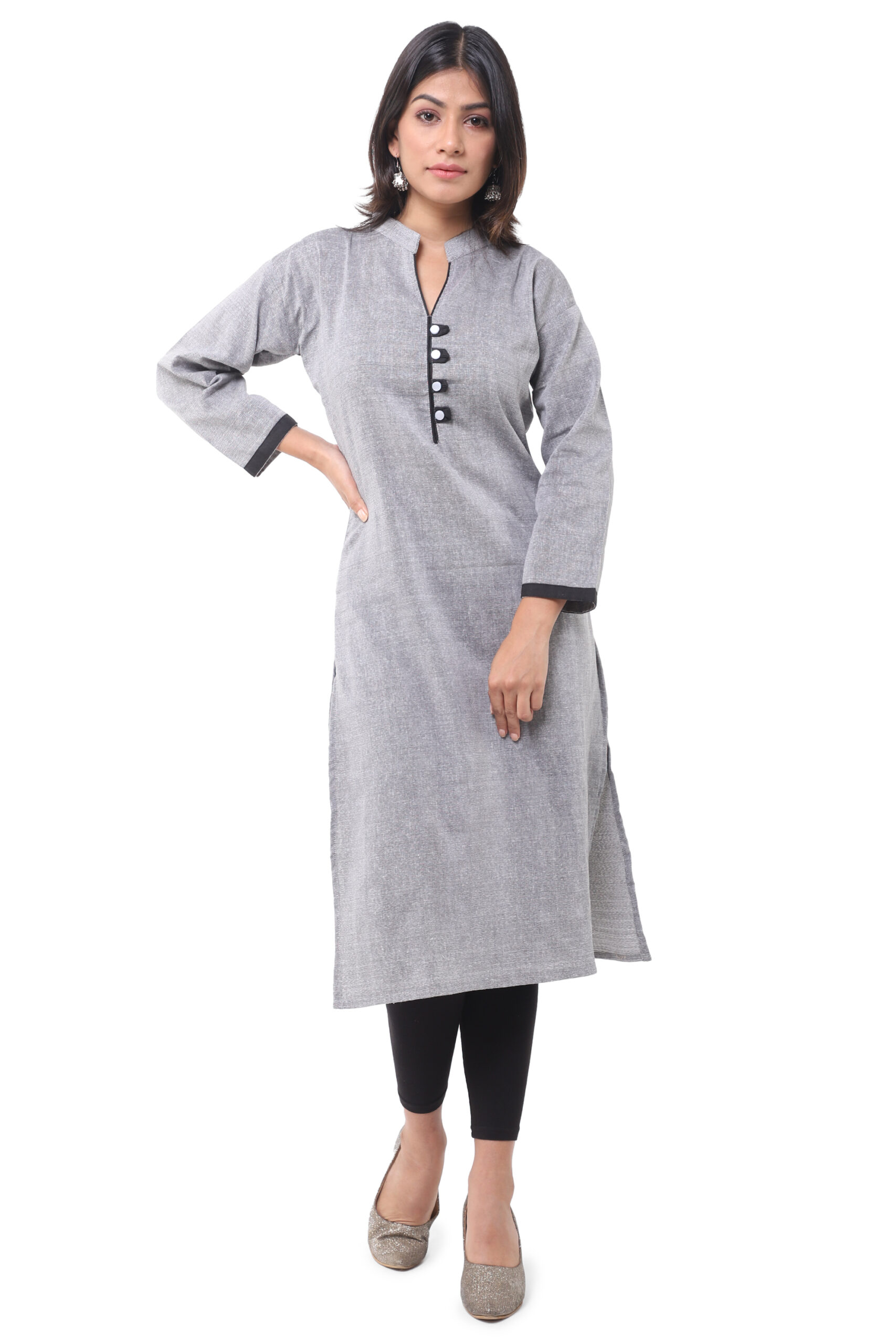 Grey Black Kurti - Image 5