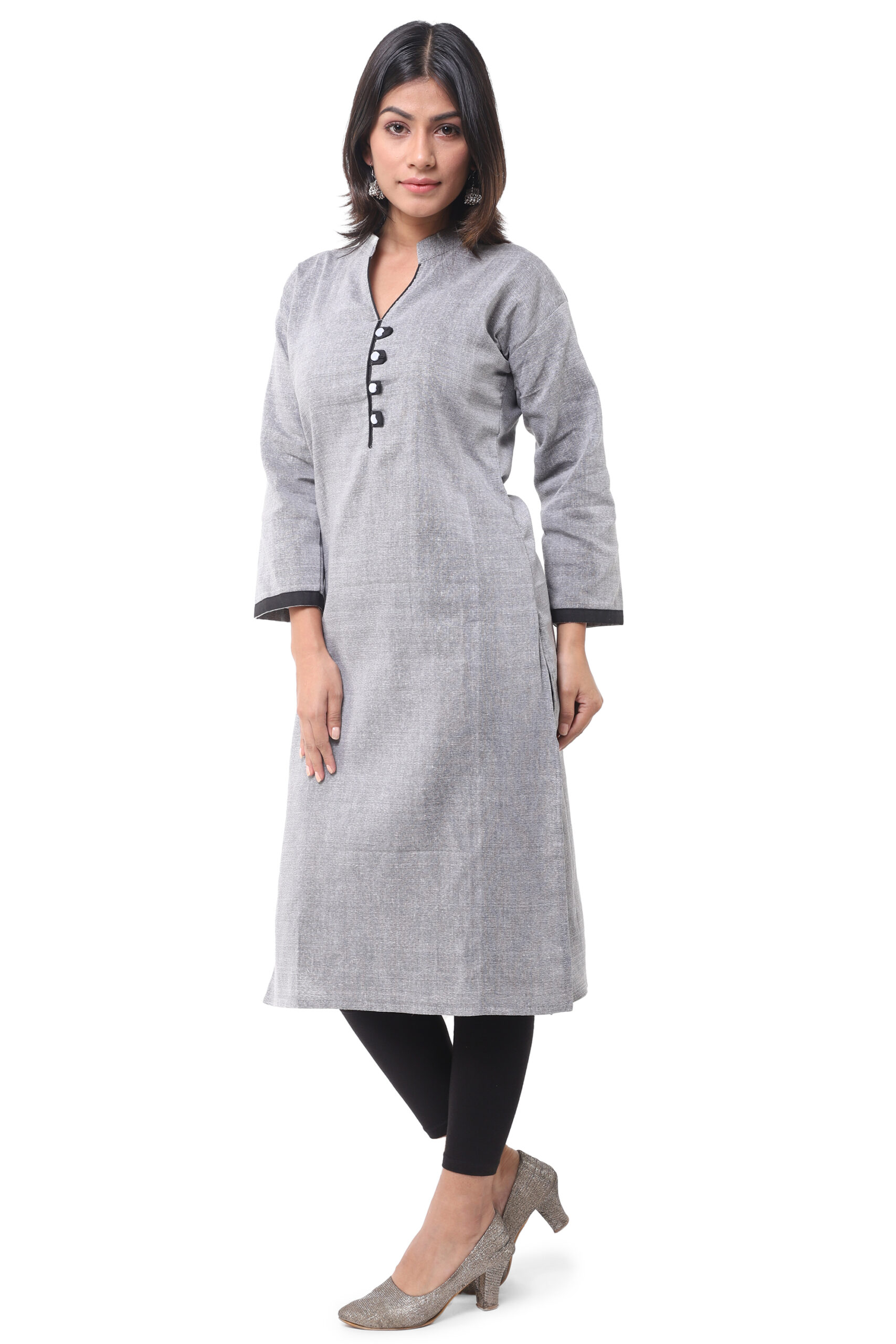 Grey Black Kurti - Image 6
