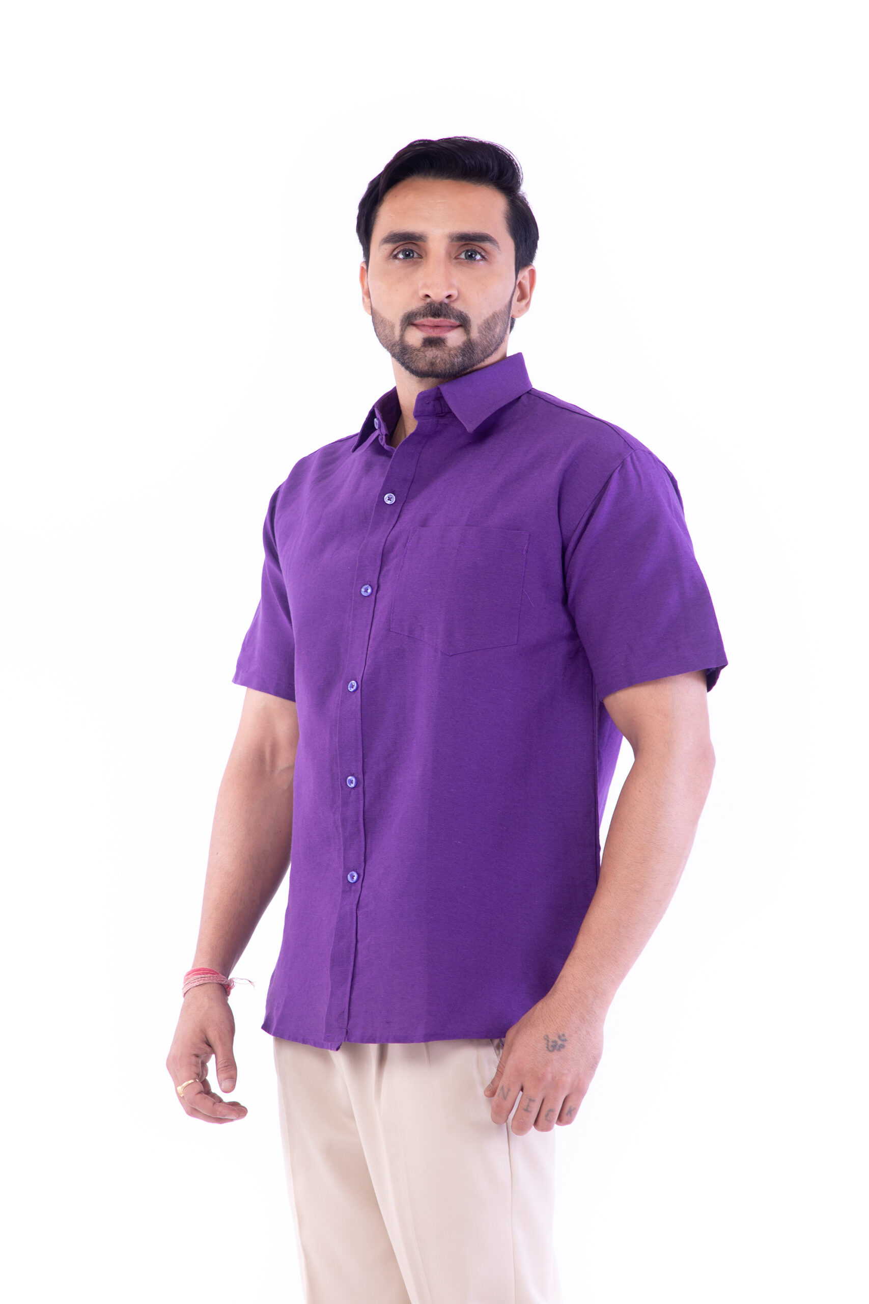Half Sleeves Regular Cotton Fit Formal Shirt's - Image 30