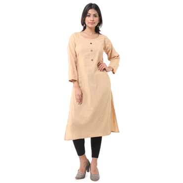 Sand Collar Kurti