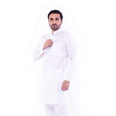 Full Sleeve Long Regular Plain Kurta Cotton Ethnic Wear