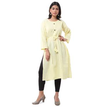 Light Yellow Kurti