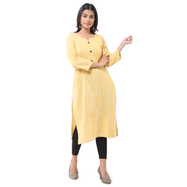 Light Yellow Kurti