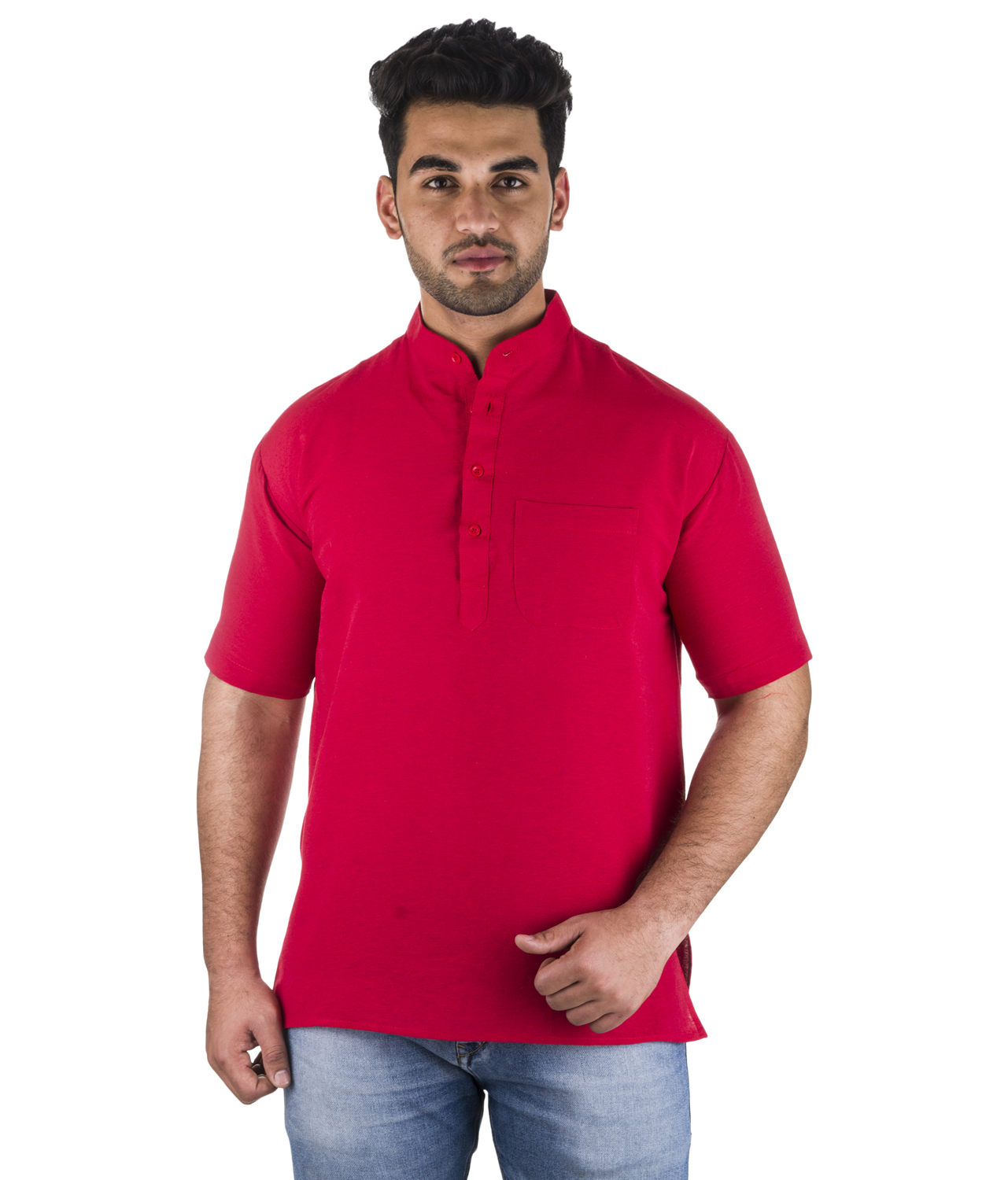 Deshbandhu Men’s Cotton Short Kurta - Image 2