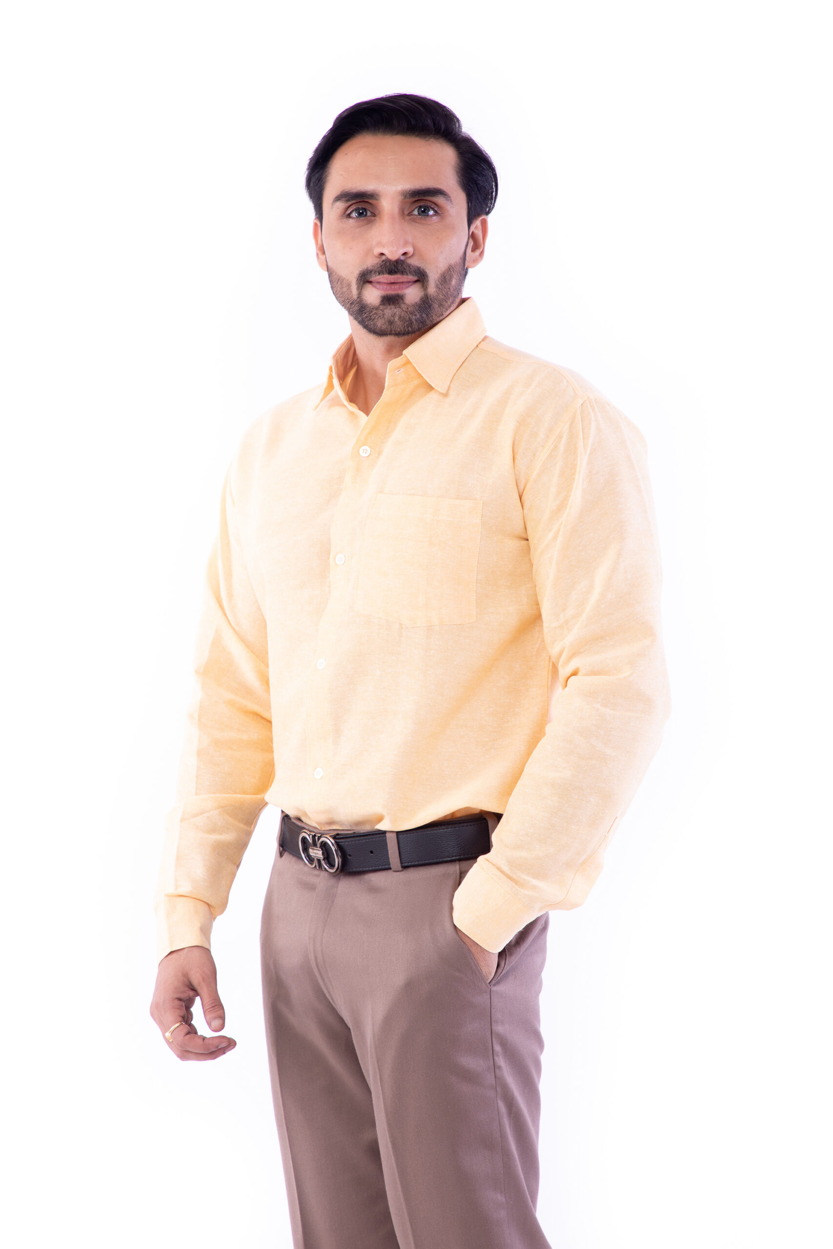 Full Sleeves Cotton Regular Fit Shirt - Image 4