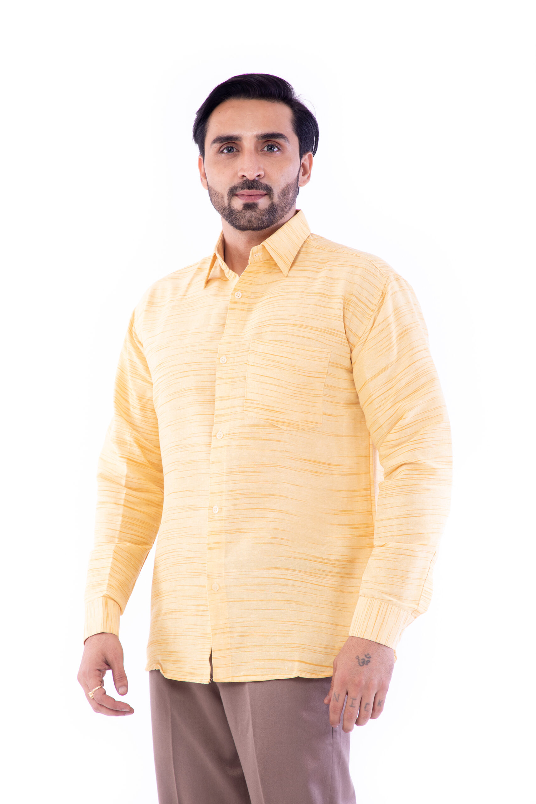 Full Sleeves Cotton Regular Fit Shirt - Image 11