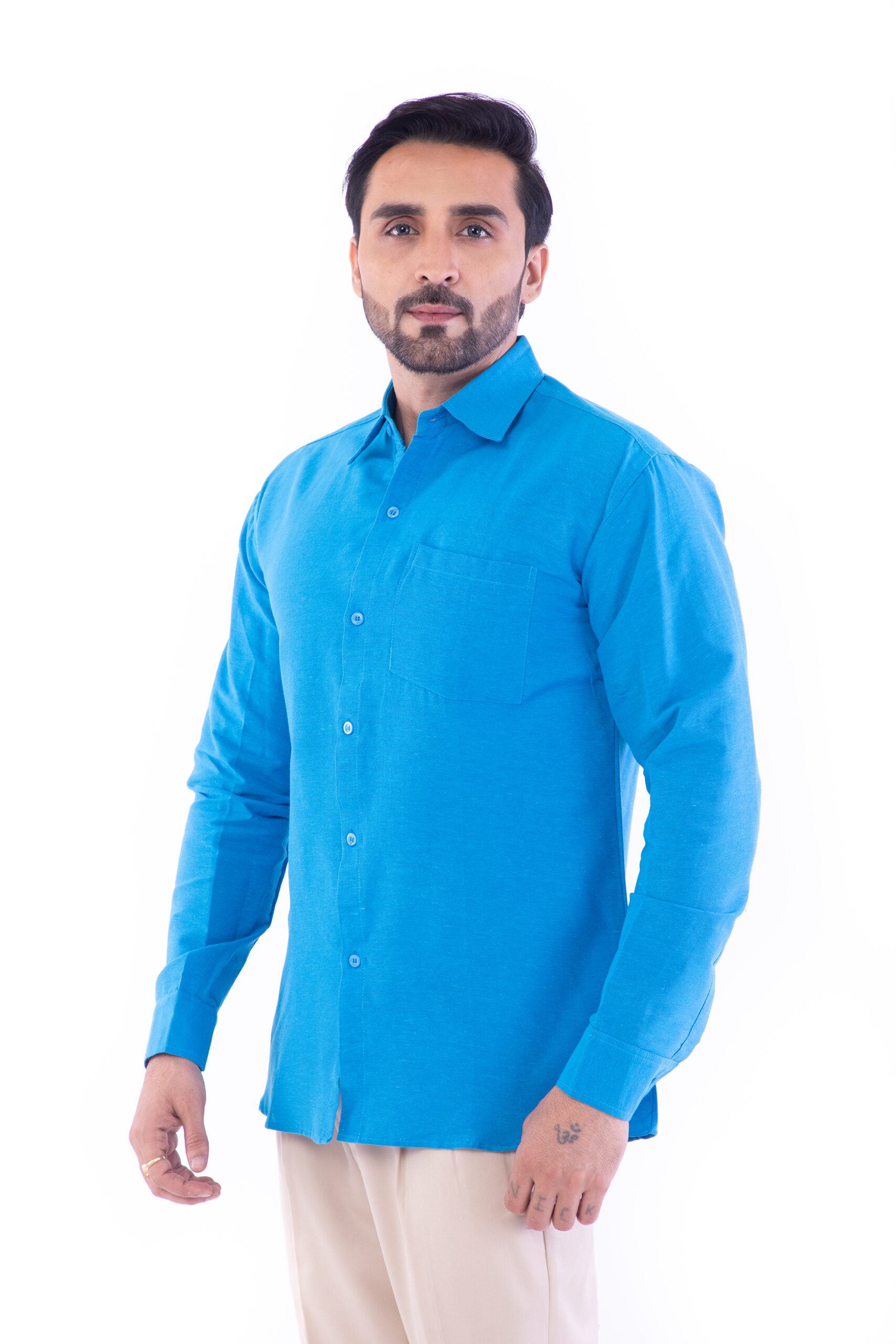 Full Sleeves Cotton Regular Fit Shirt - Image 15