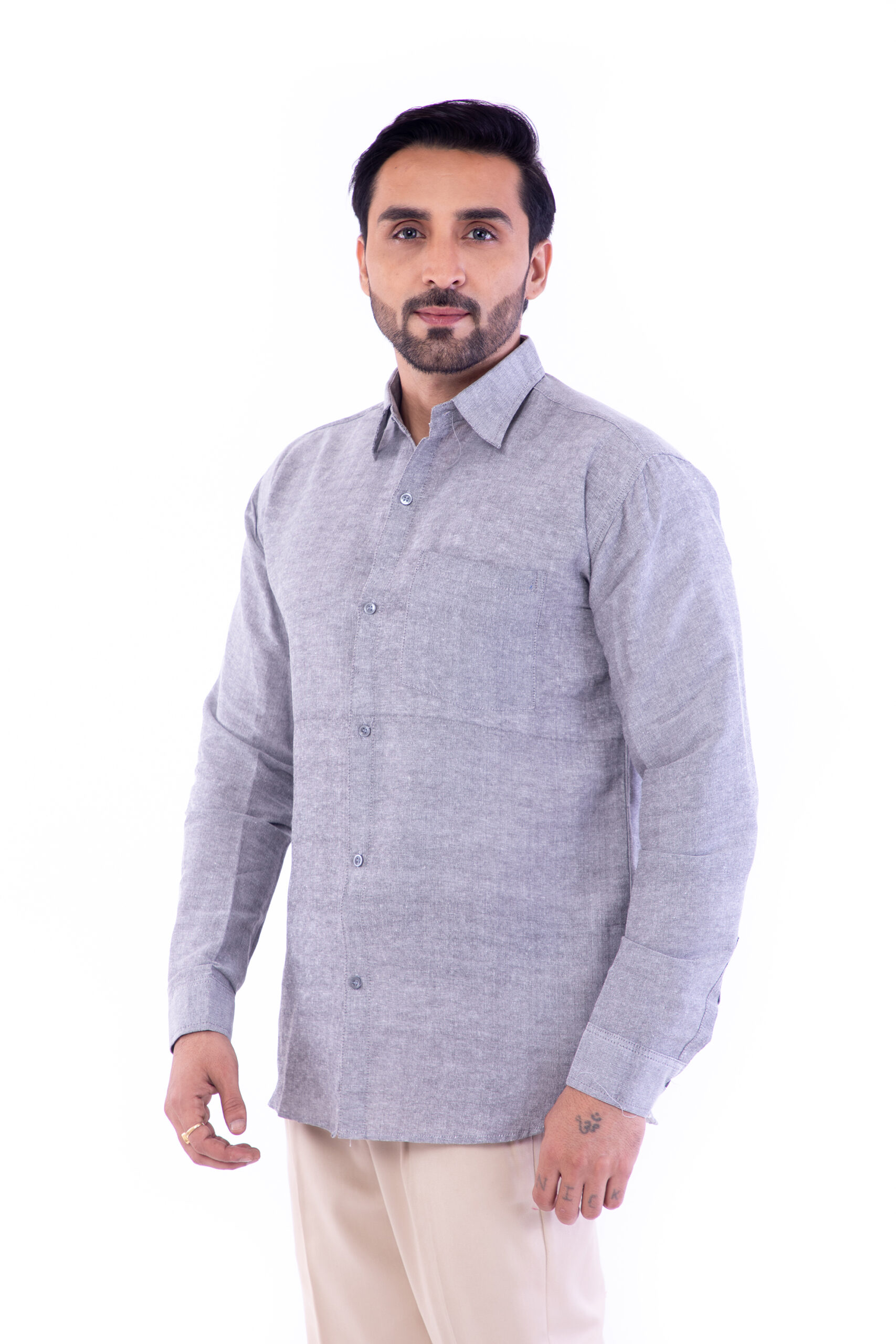 Full Sleeves Cotton Regular Fit Shirt - Image 18
