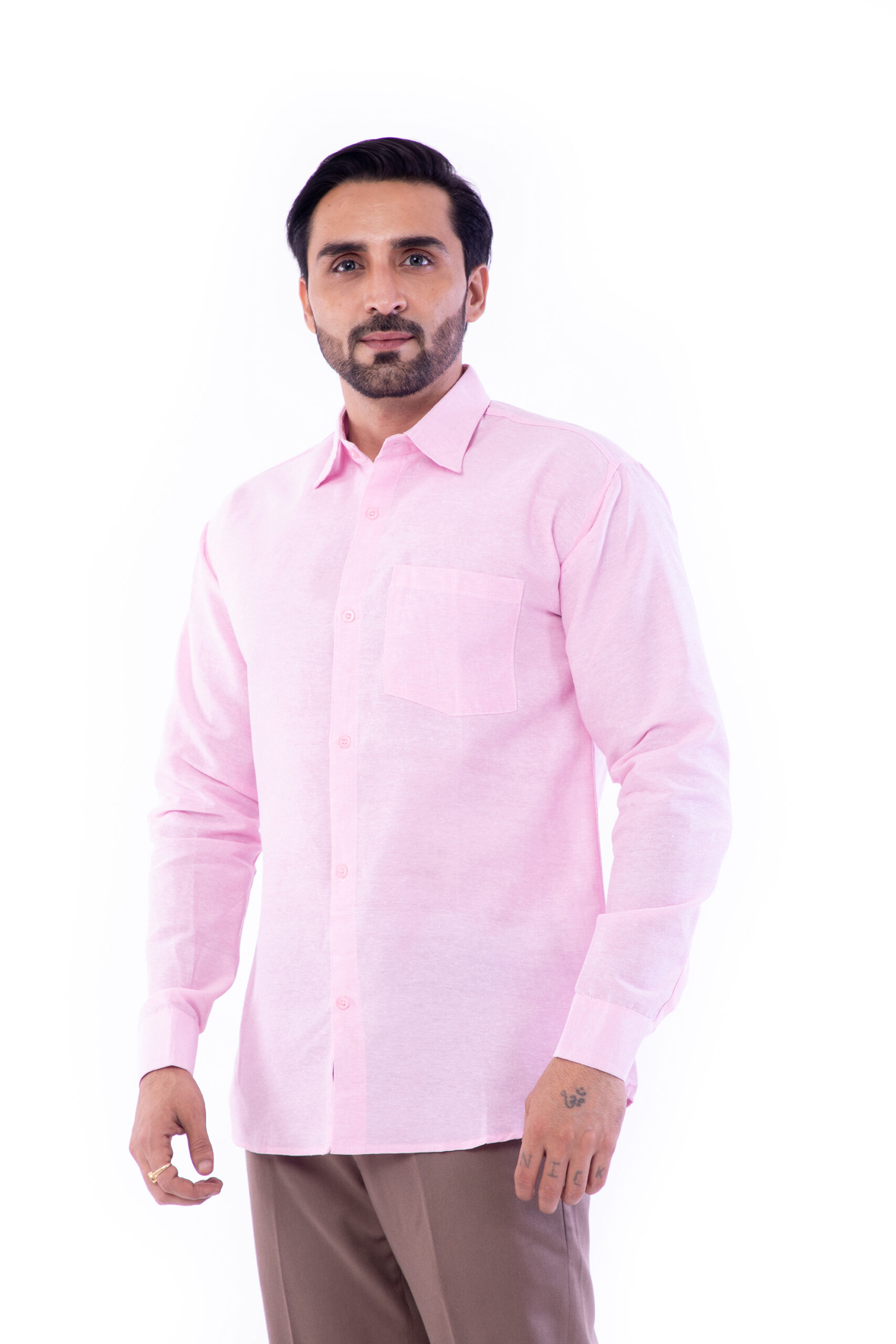 Full Sleeves Cotton Regular Fit Shirt - Image 7